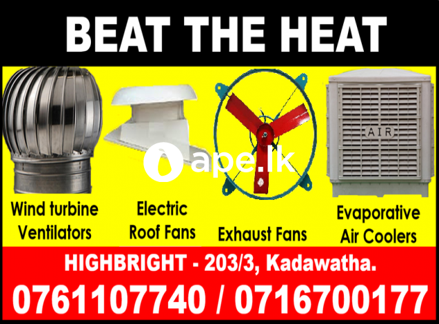 Exhaust fans, air ventilation srilanka, roof venti